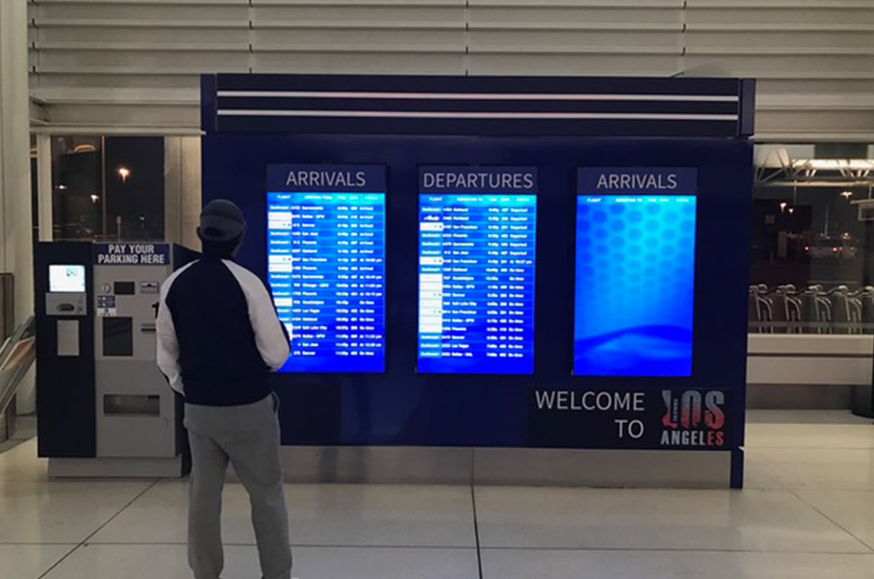 Arrivals and departures boards