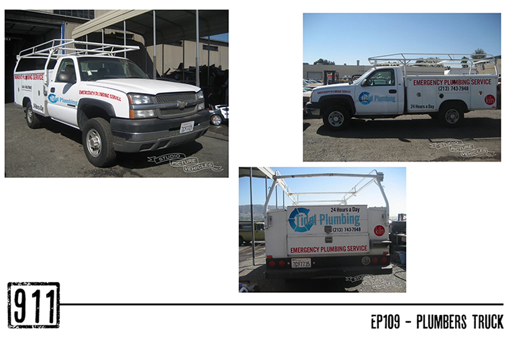 Plumbing truck wrap mockups