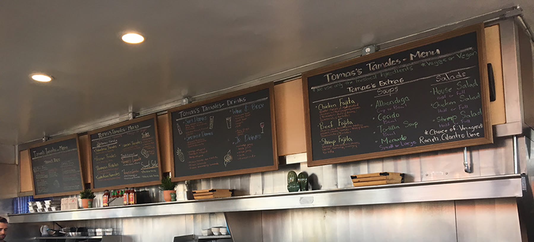Restaurant menu boards