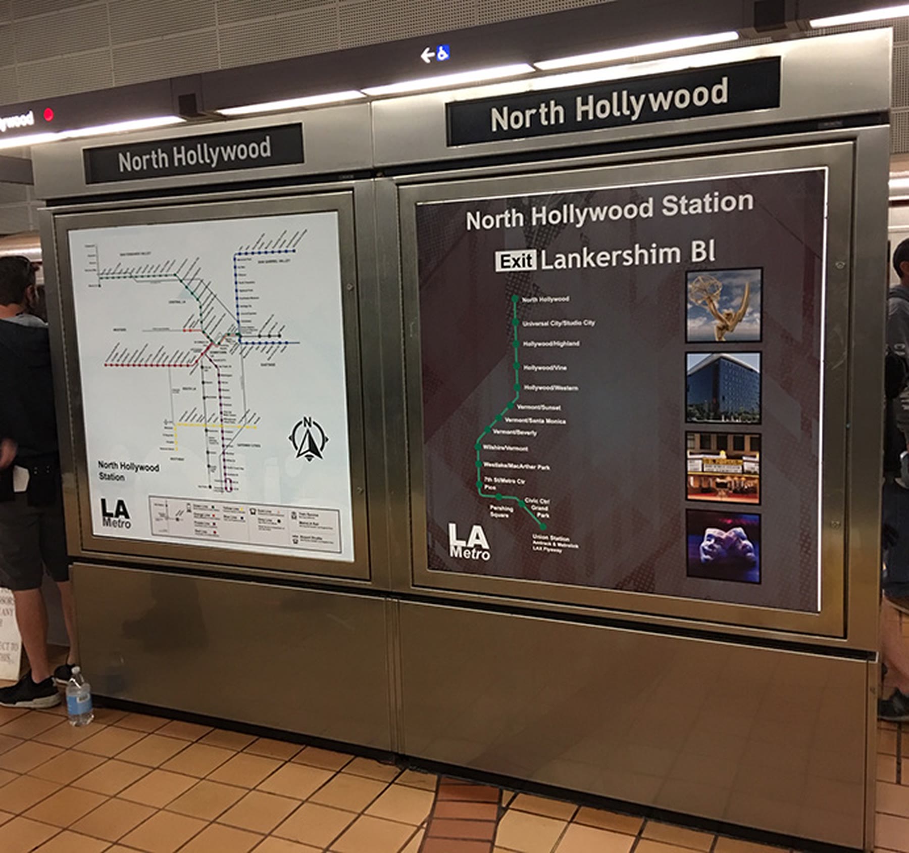 North Hollywood station map