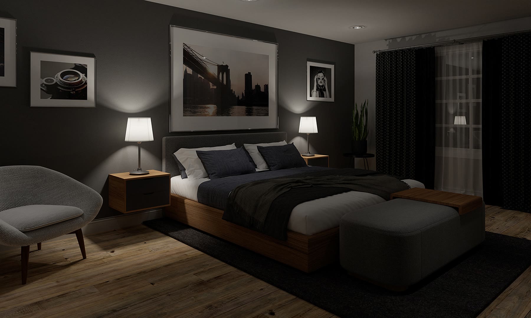 Night: Bedroom