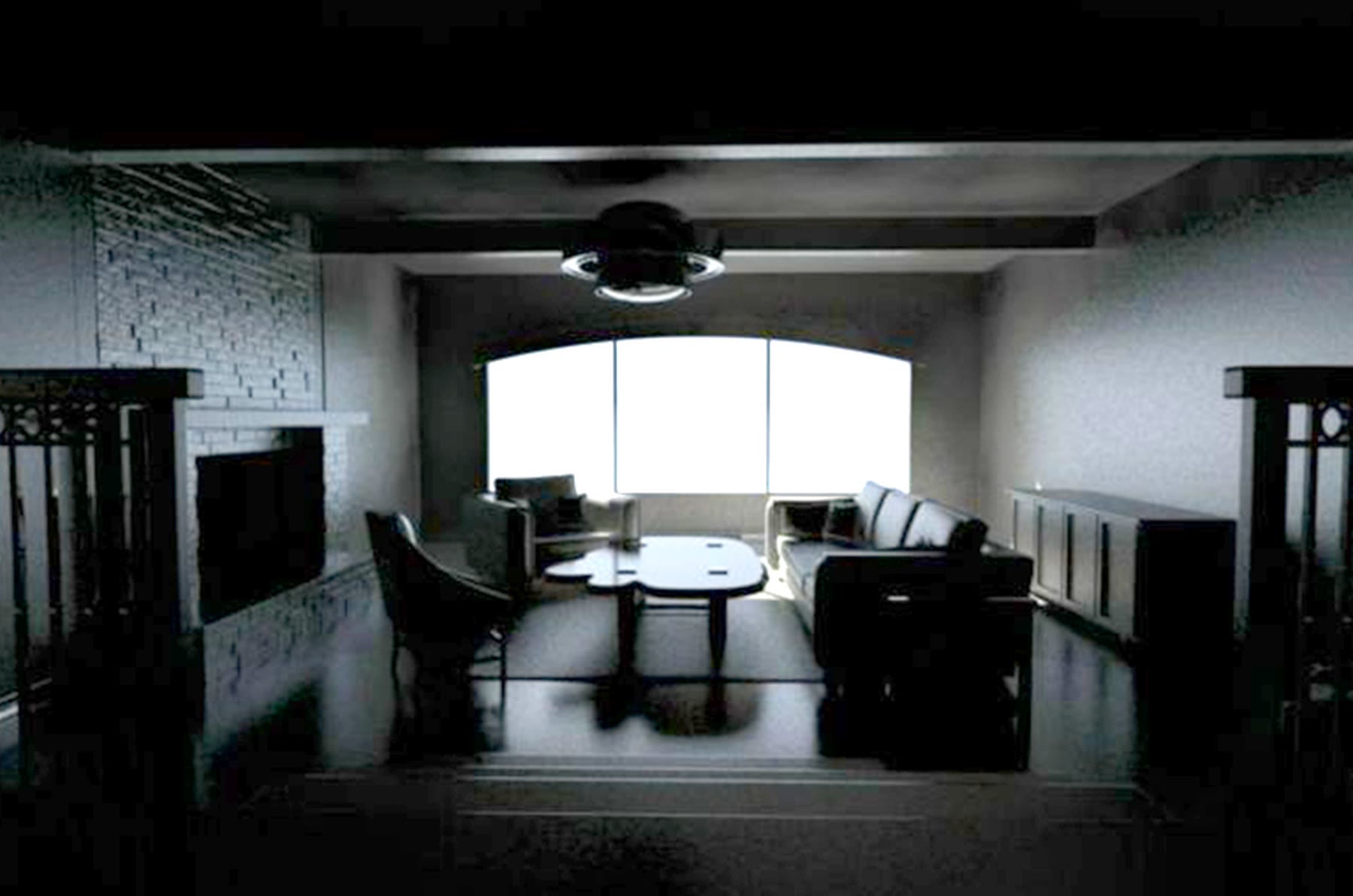 Grey interior lighting test